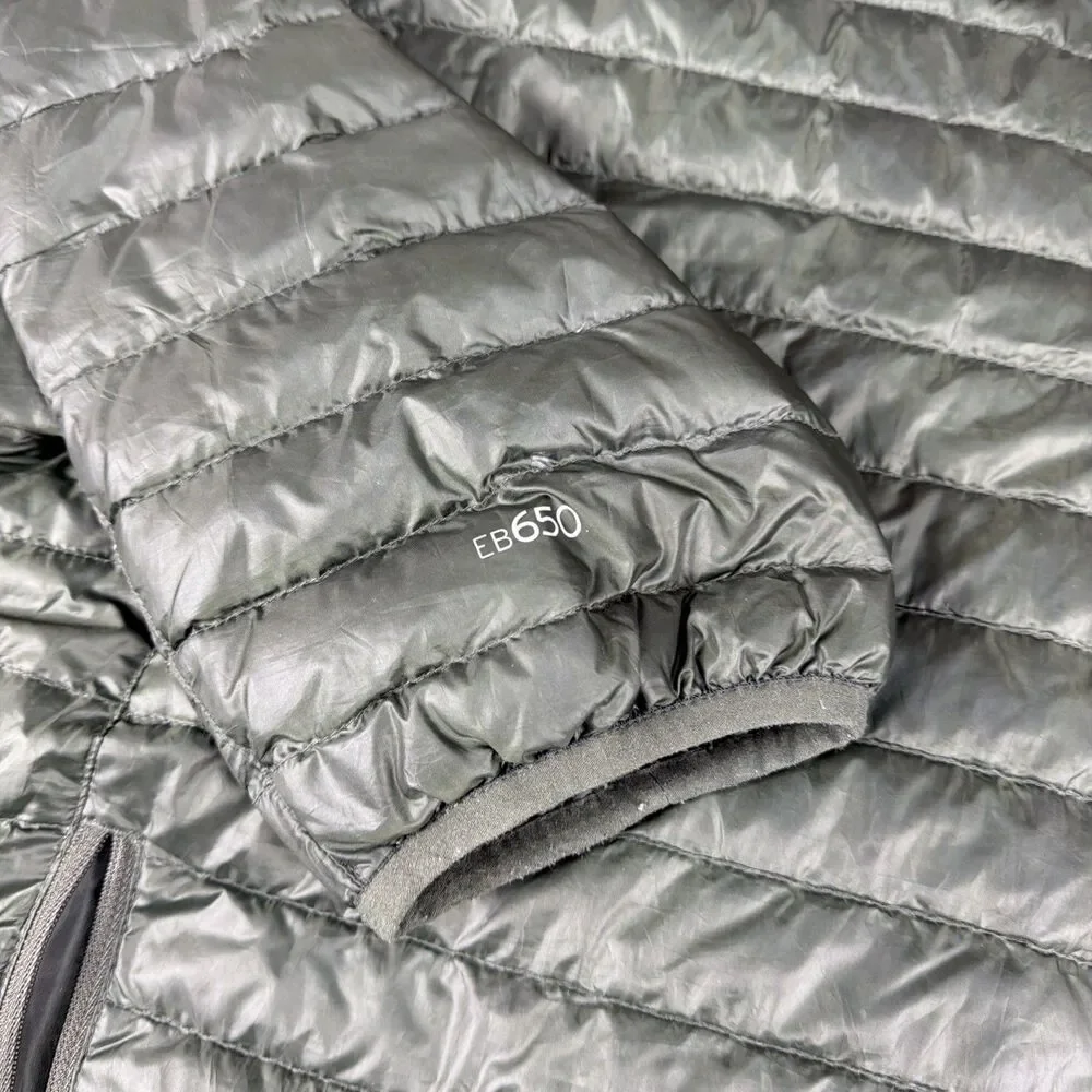 Eddie Bauer Jacket Men’s XXL Green  EB650 Goose Down Puffer Full Zip Quilted